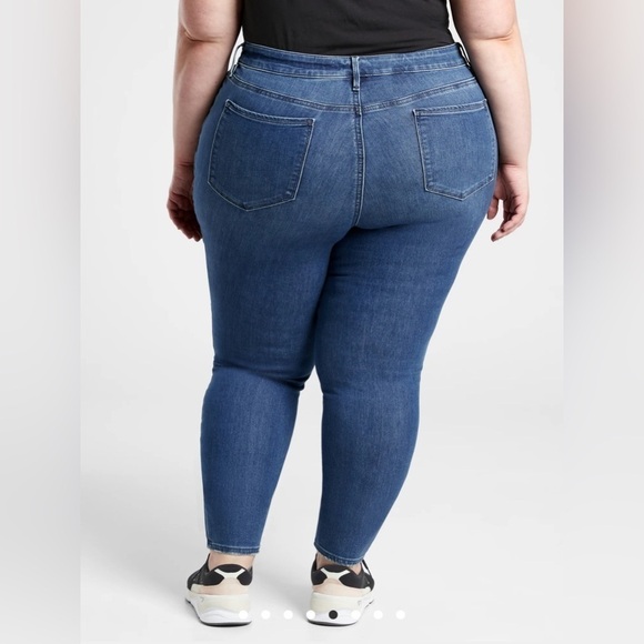 Athleta Sculptek Ultra Skinny Jean Pant in True Blue, Size 20X - Picture 2 of 9